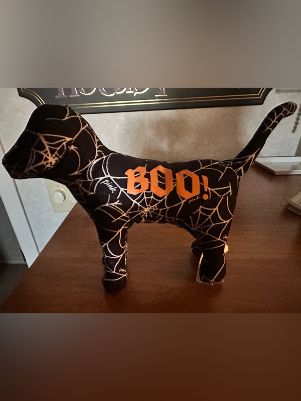 Pink Victoria’s Secret Halloween 2022 mini  dog